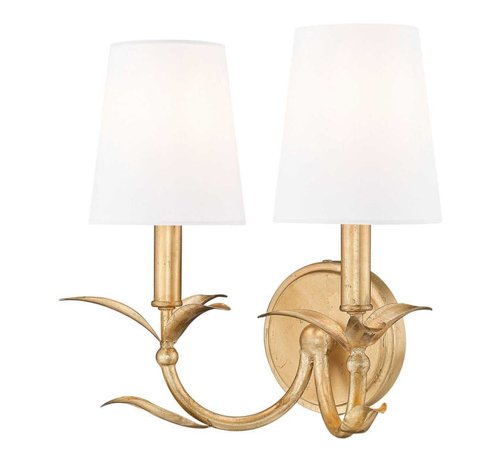 Aslin Two Light Wall Sconce in Gold Leaf Z-Lite Canada