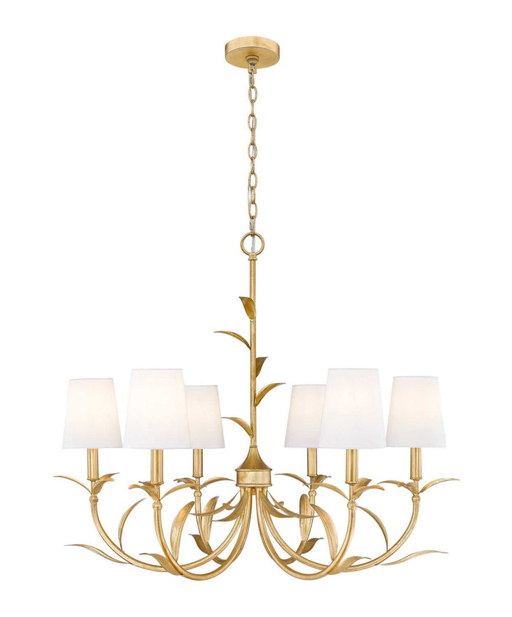 Aslin Six Light Chandelier in Gold Leaf Z-Lite Canada