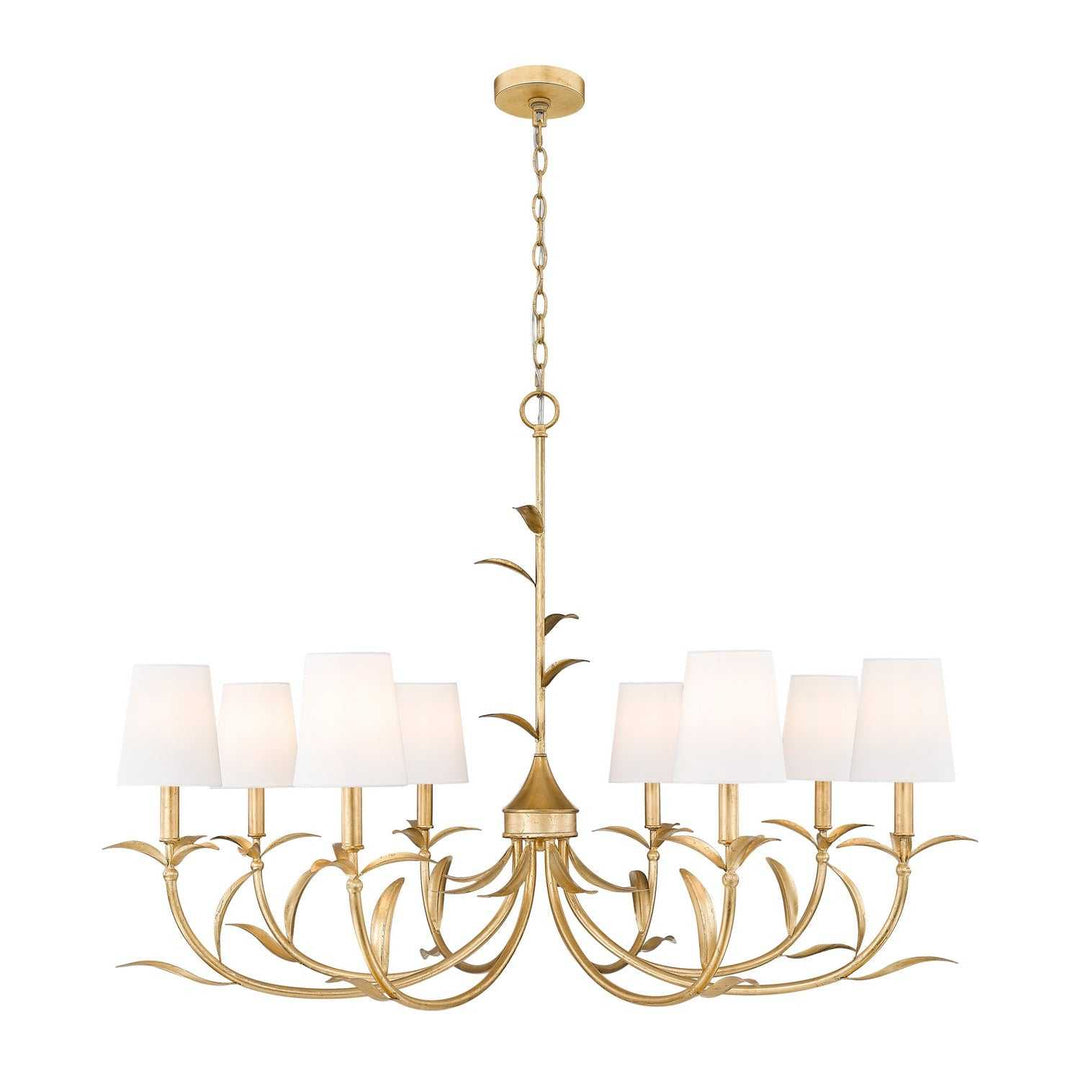 Aslin Eight Light Chandelier in Gold Leaf Z-Lite Canada