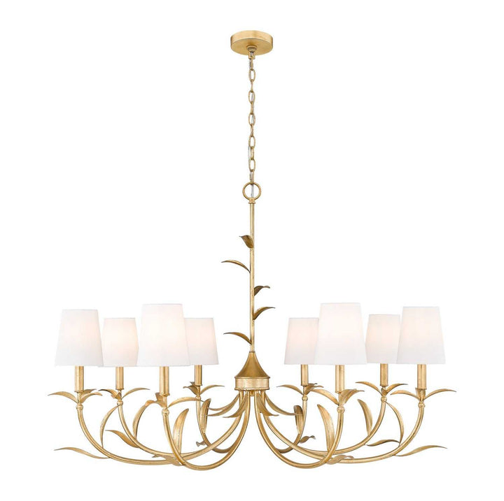 Aslin Eight Light Chandelier in Gold Leaf Z-Lite Canada