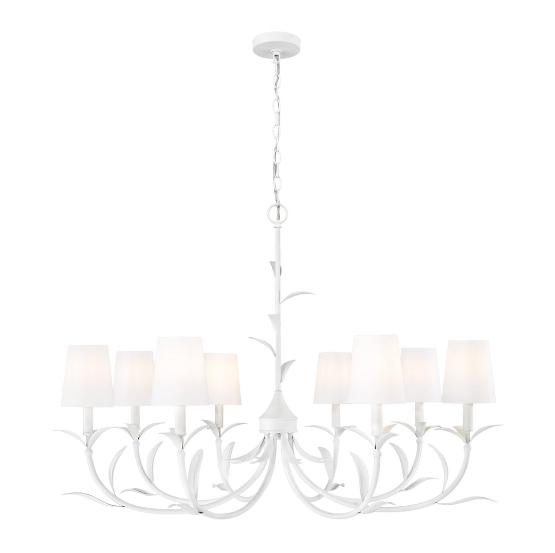 Aslin Eight Light Chandelier in Textured White Z-Lite Canada