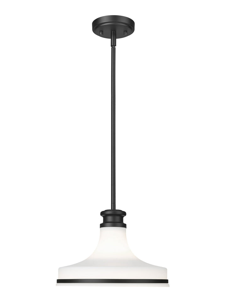 Reznor One Light Pendant in Matte Black Z-Lite Canada