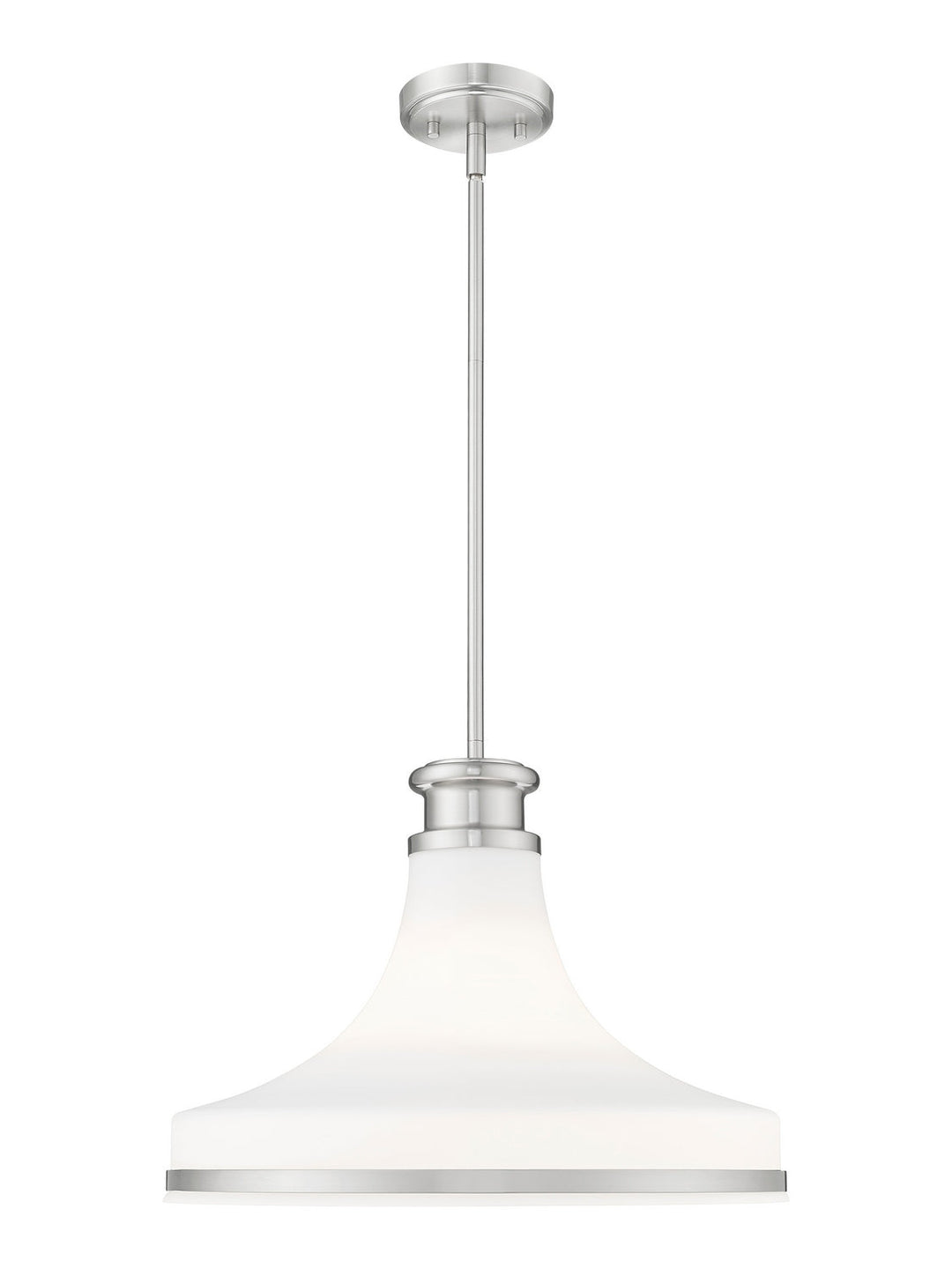 Reznor One Light Pendant in Brushed Nickel Z-Lite Canada