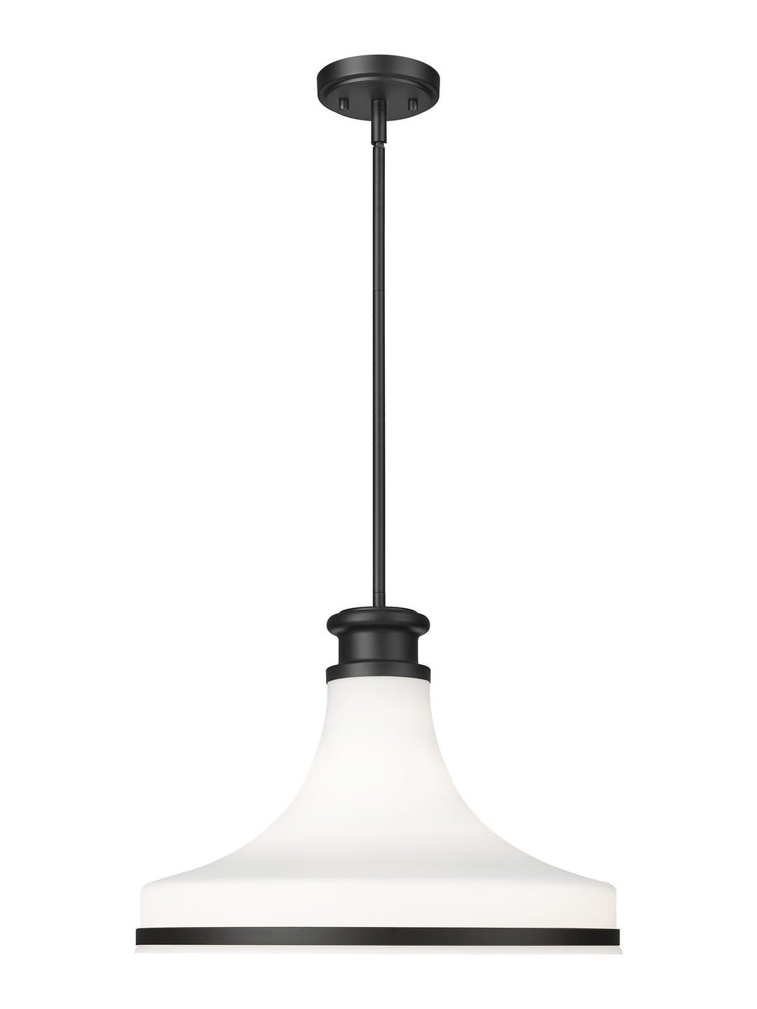 Reznor One Light Pendant in Matte Black Z-Lite Canada