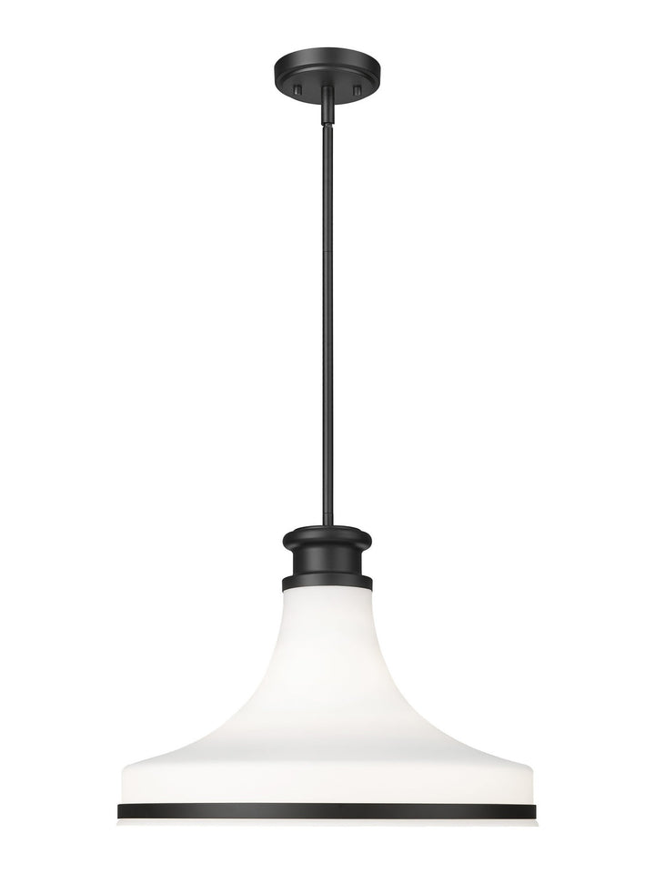 Reznor One Light Pendant in Matte Black Z-Lite Canada