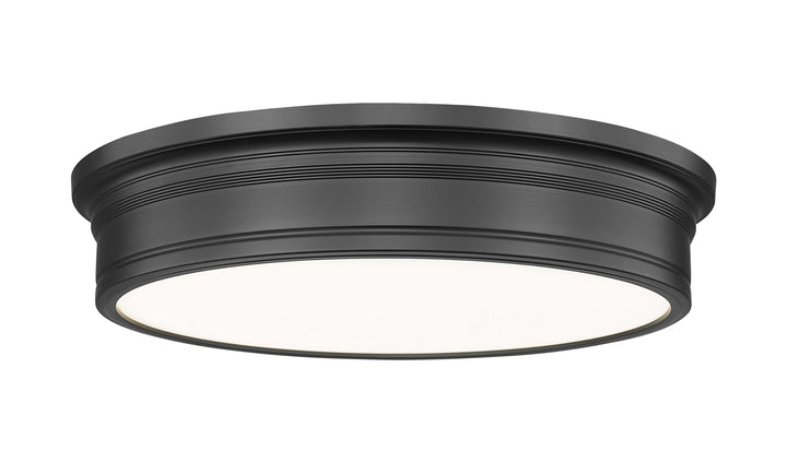 Bentley LED Flush Mount in Matte Black Z-Lite Canada