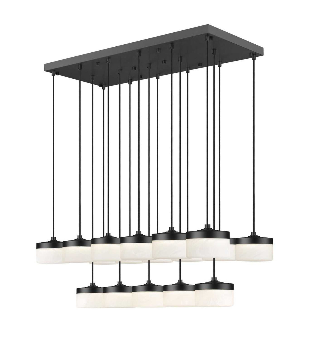 Renaud LED Linear Chandelier in Matte Black Z-Lite Canada