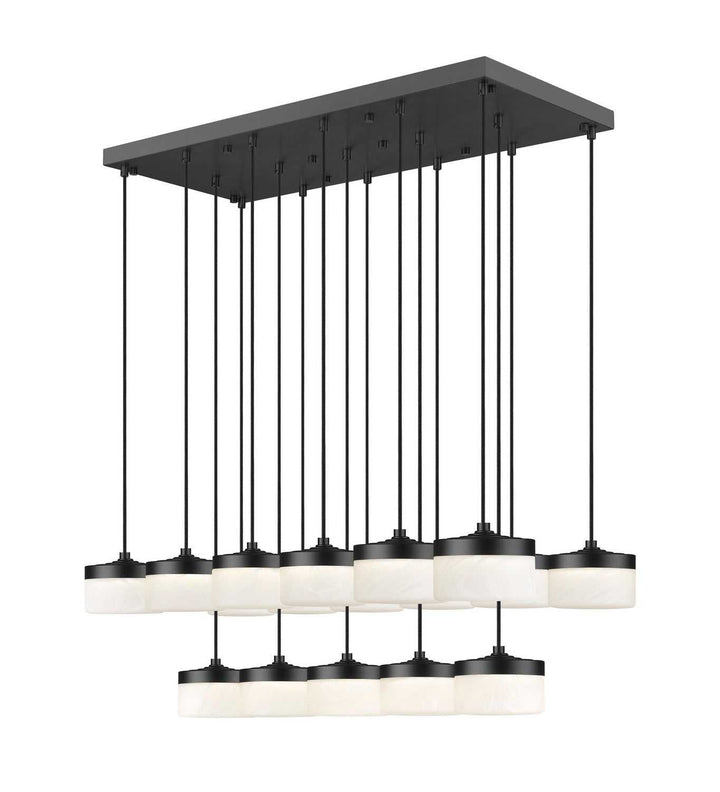 Renaud LED Linear Chandelier in Matte Black Z-Lite Canada