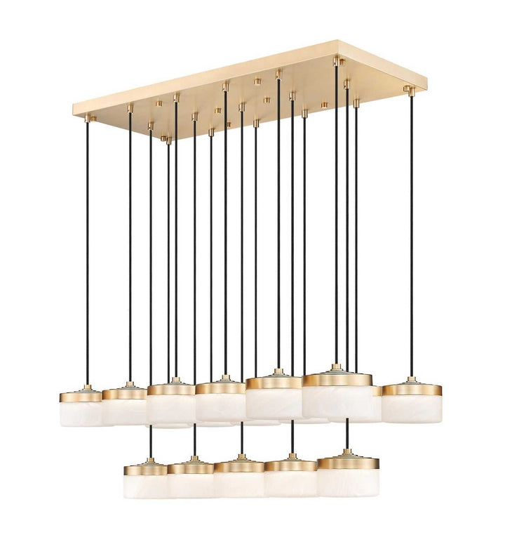 Renaud LED Linear Chandelier in Modern Gold Z-Lite Canada