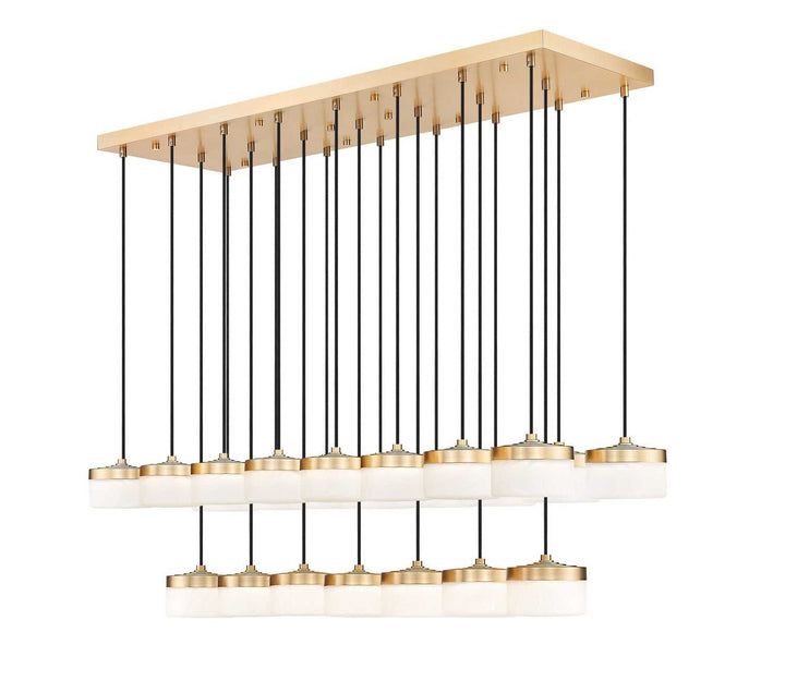 Renaud LED Linear Chandelier in Modern Gold Z-Lite Canada