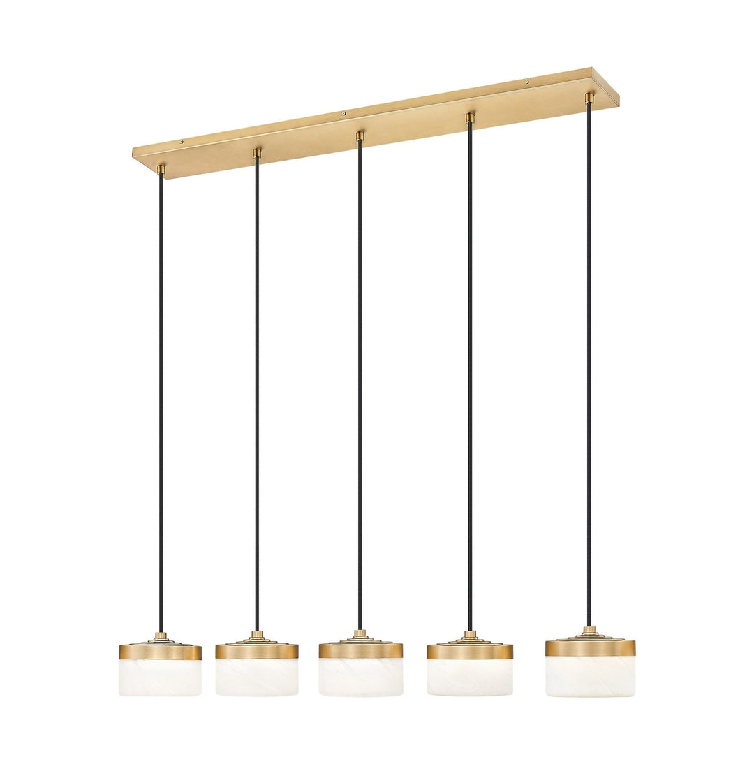 Renaud LED Linear Chandelier in Modern Gold Z-Lite Canada