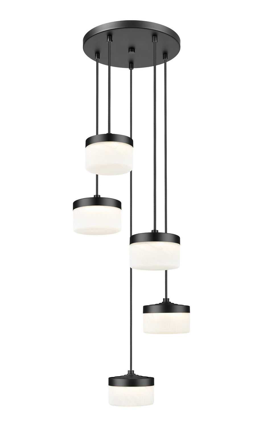 Renaud LED Chandelier in Matte Black Z-Lite Canada