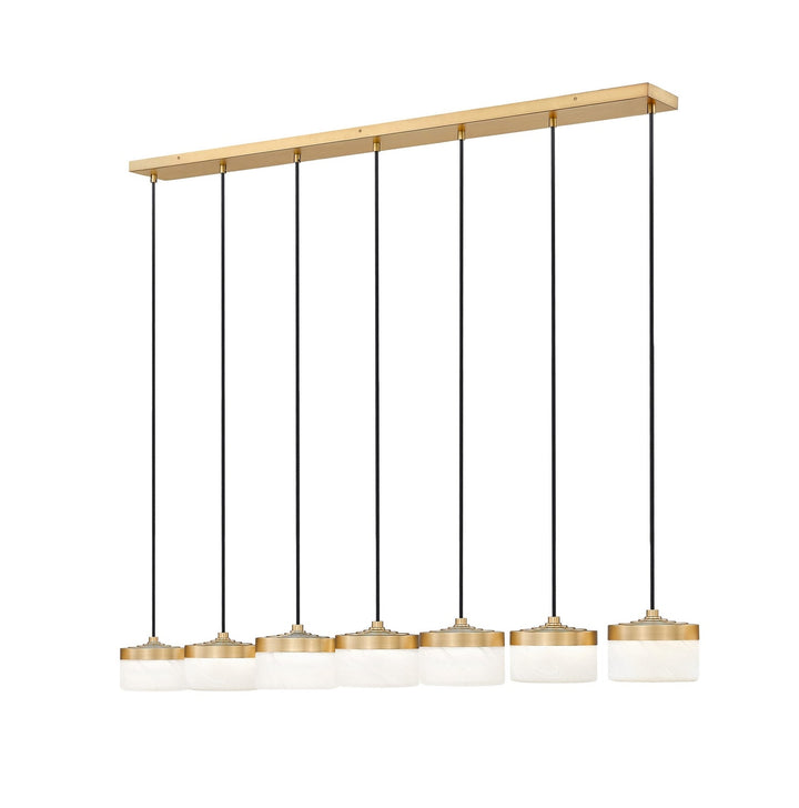 Renaud LED Linear Chandelier in Modern Gold Z-Lite Canada