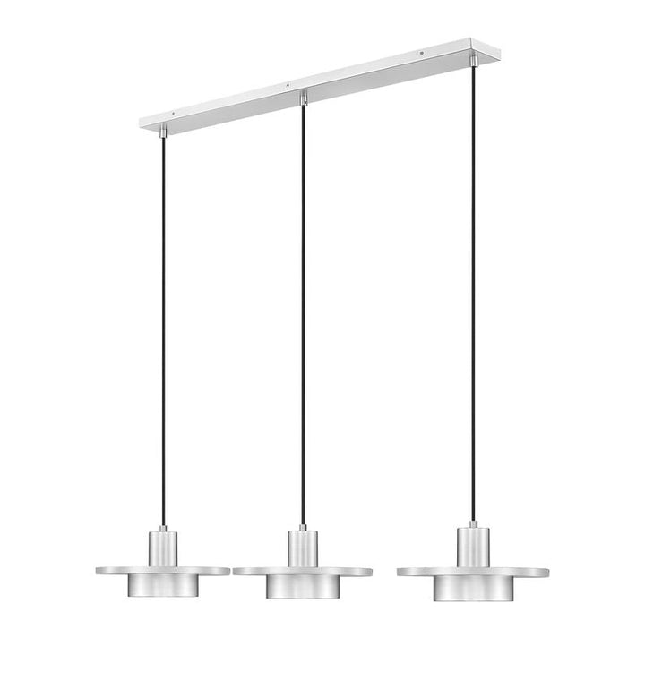 Ludo LED Linear Chandelier in Brushed Nickel Z-Lite Canada
