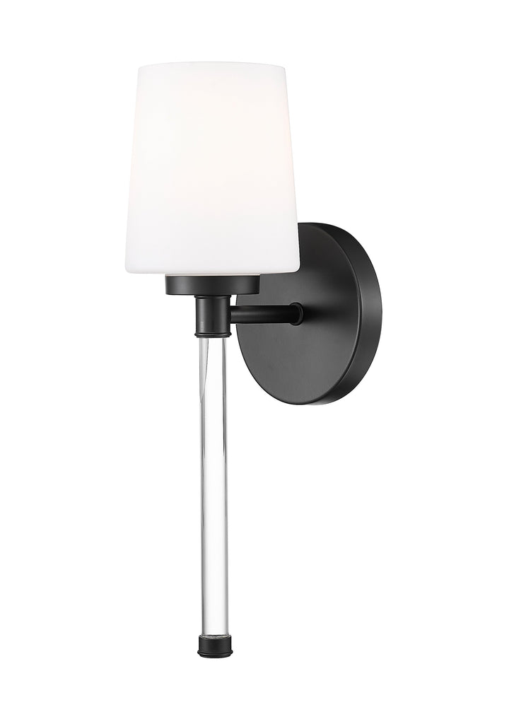 Henri One Light Wall Sconce in Matte Black Z-Lite Canada