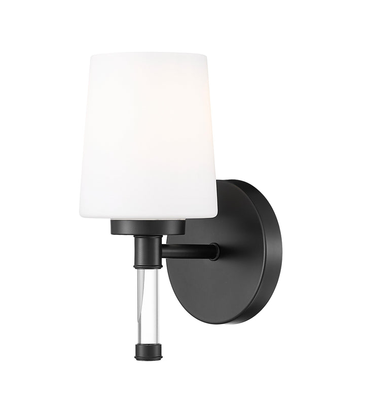 Henri One Light Vanity in Matte Black Z-Lite Canada