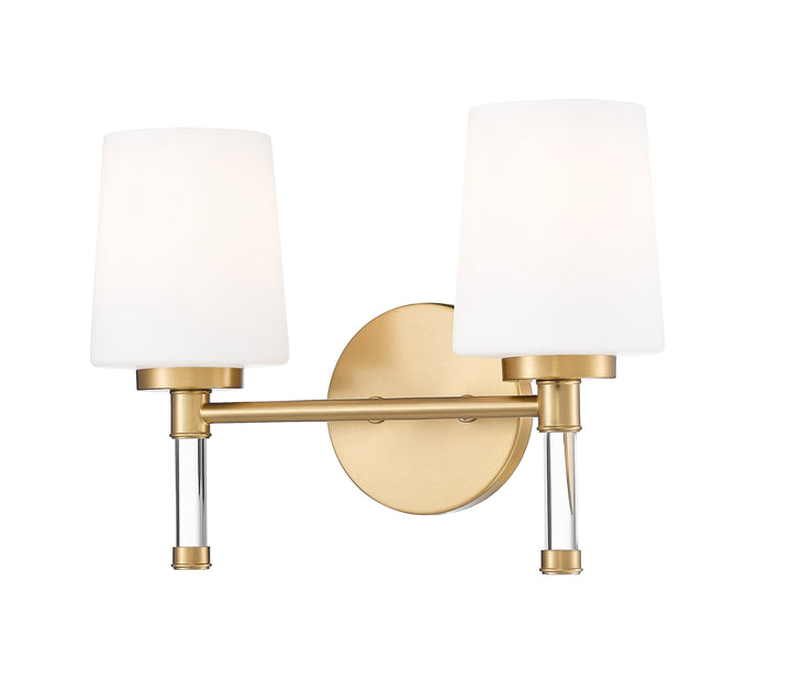 Henri Two Light Vanity in Modern Gold Z-Lite Canada