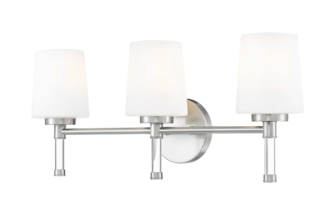 Henri Three Light Vanity in Brushed Nickel Z-Lite Canada