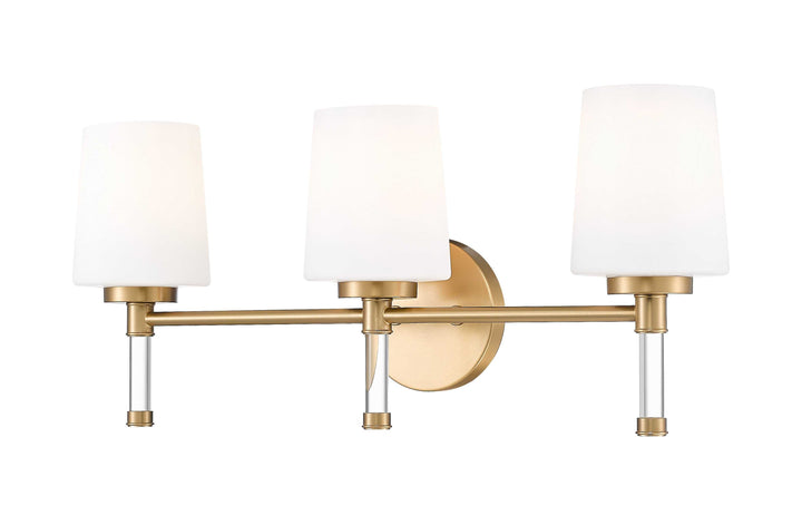 Henri Three Light Vanity in Modern Gold Z-Lite Canada