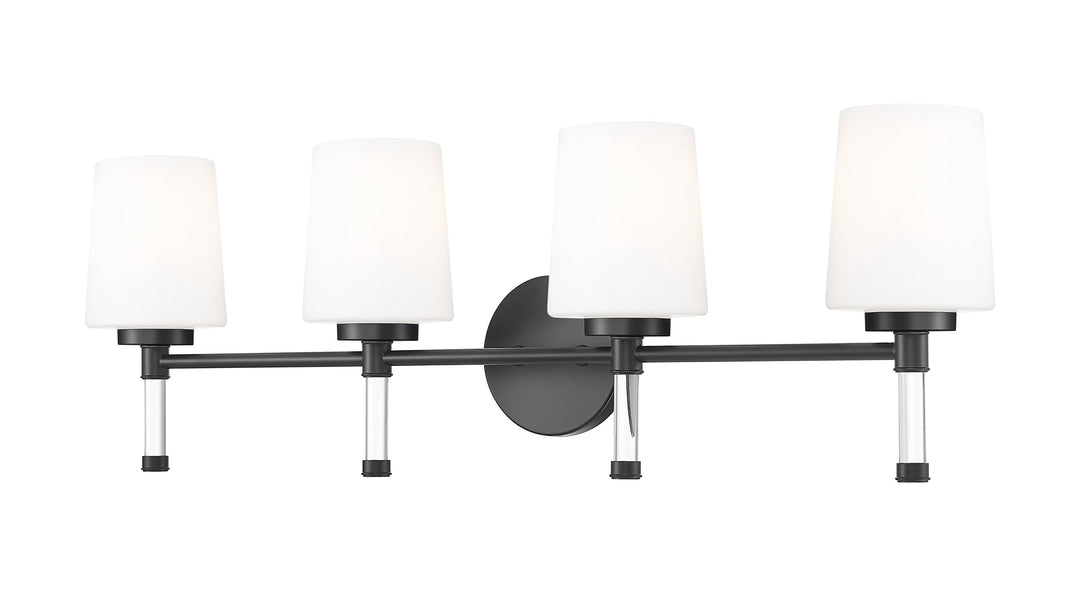 Henri Four Light Vanity in Matte Black Z-Lite Canada