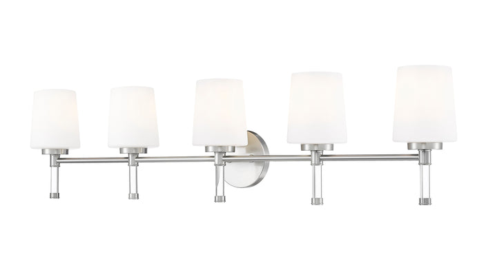 Henri Five Light Vanity in Brushed Nickel Z-Lite Canada