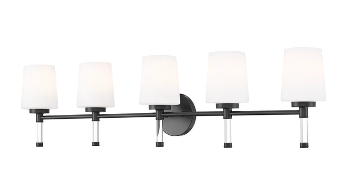 Henri Five Light Vanity in Matte Black Z-Lite Canada