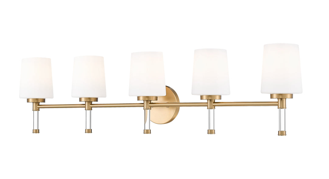 Henri Five Light Vanity in Modern Gold Z-Lite Canada