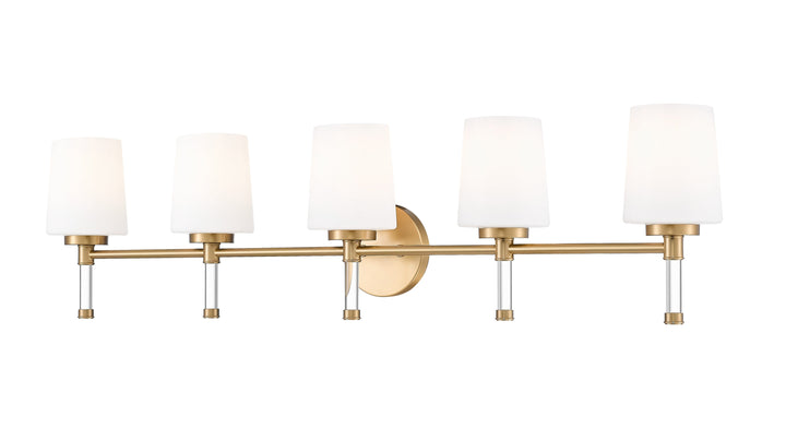 Henri Five Light Vanity in Modern Gold Z-Lite Canada