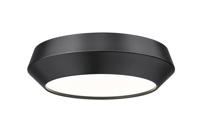 Quasars LED Flush Mount in Matte Black Z-Lite Canada