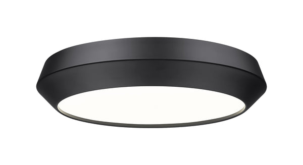 Quasars LED Flush Mount in Matte Black Z-Lite Canada