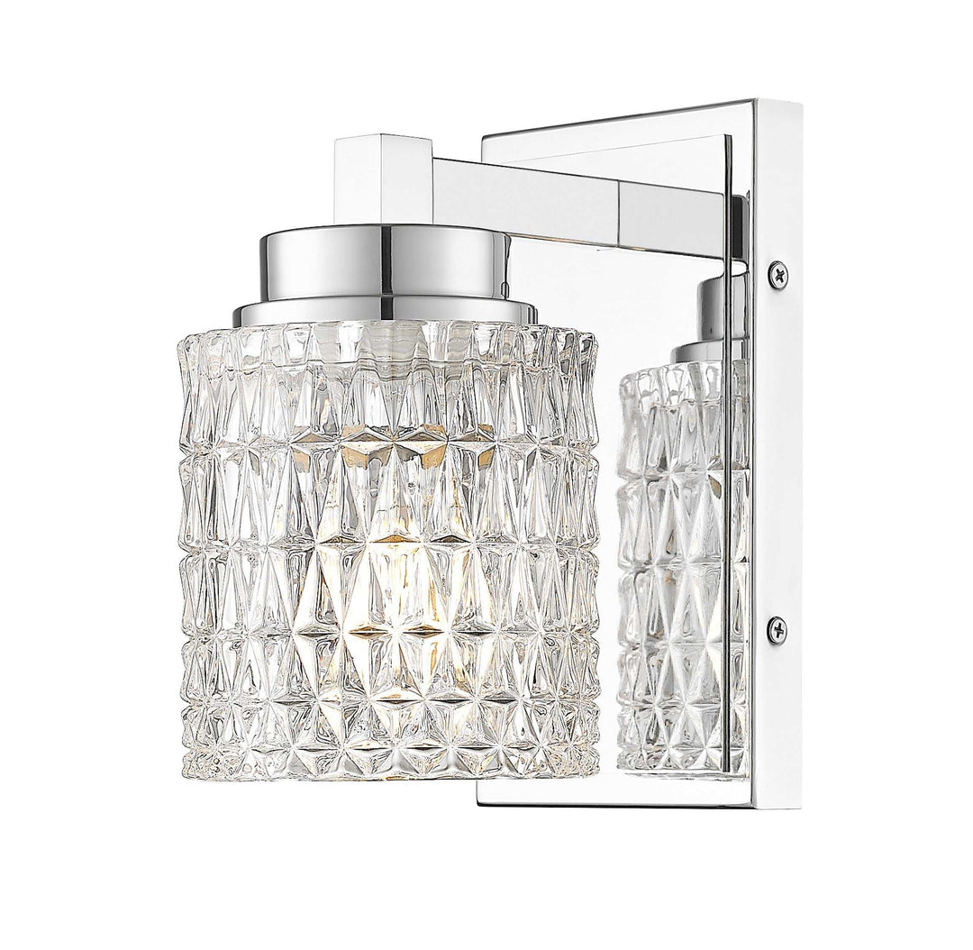 Jacqueline One Light Wall Sconce in Chrome Z-Lite Canada