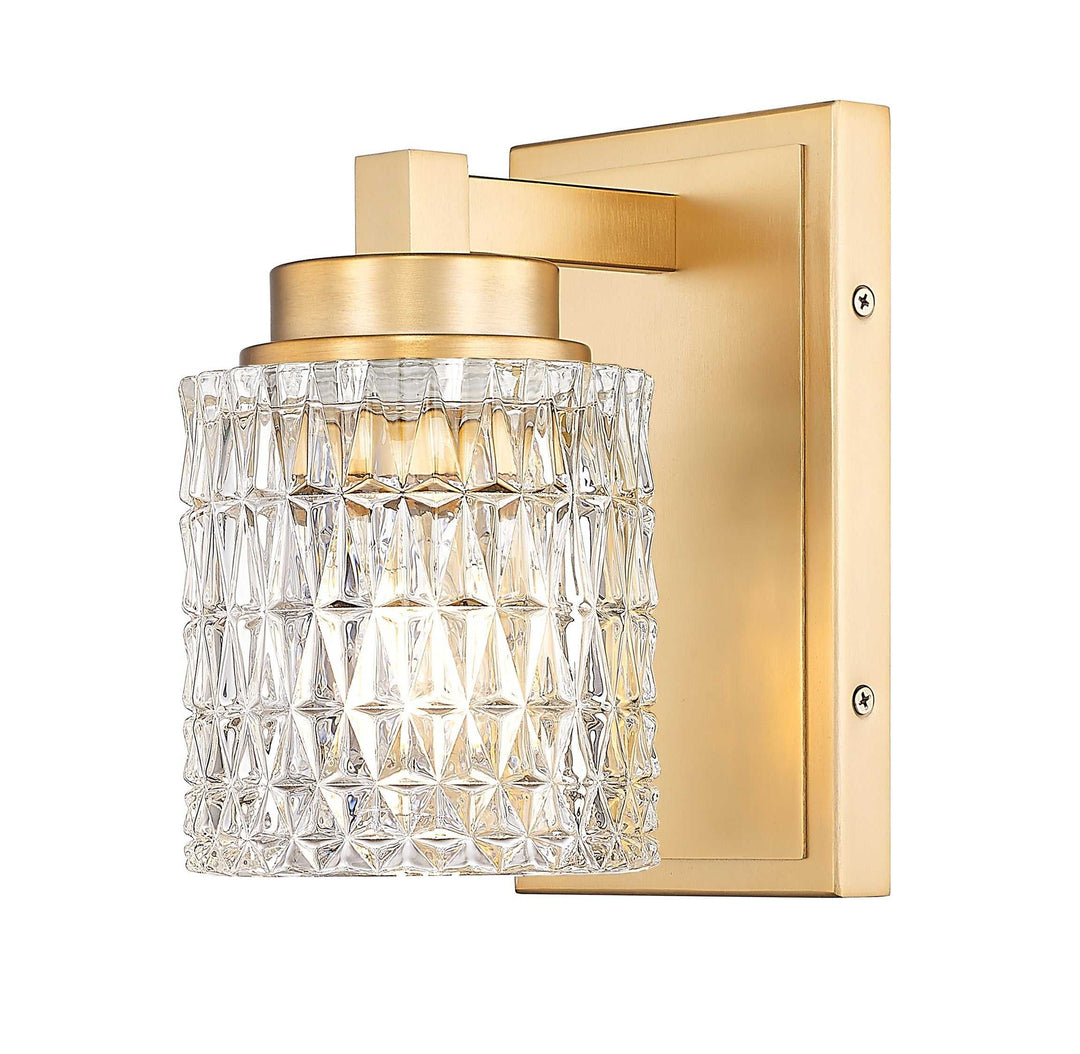 Jacqueline One Light Wall Sconce in Modern Gold Z-Lite Canada