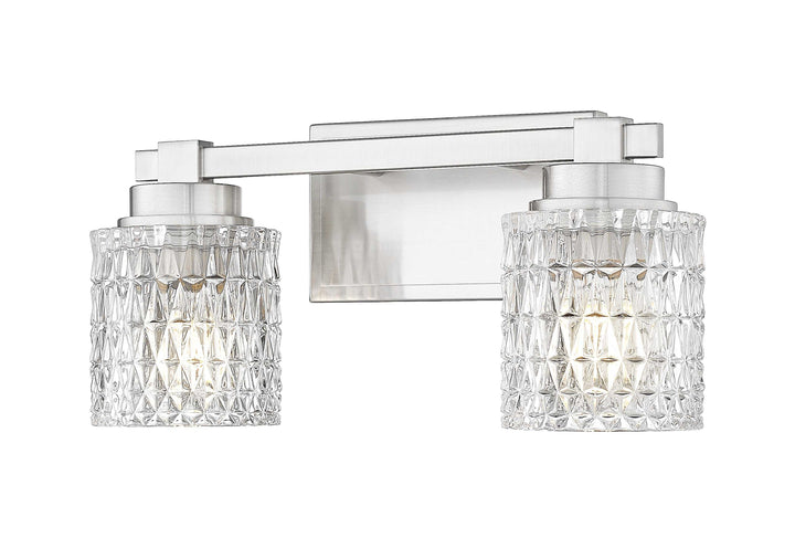 Jacqueline Two Light Vanity in Brushed Nickel Z-Lite Canada