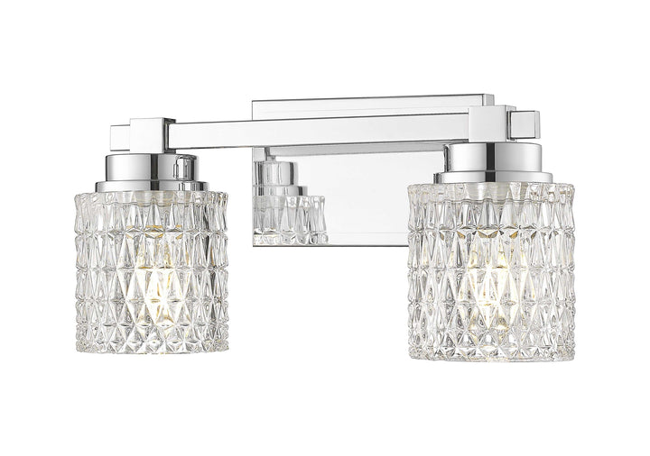 Jacqueline Two Light Vanity in Chrome Z-Lite Canada