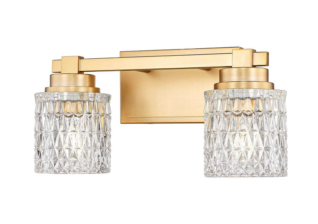 Jacqueline Two Light Vanity in Modern Gold Z-Lite Canada
