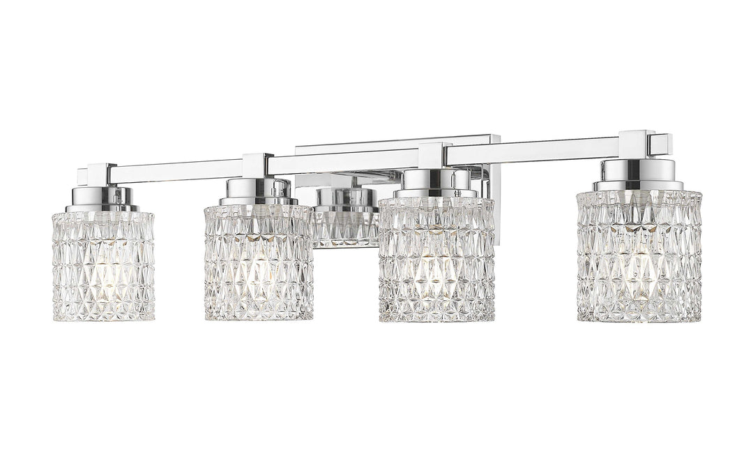 Jacqueline Four Light Vanity in Chrome Z-Lite Canada