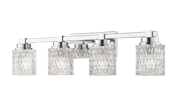 Jacqueline Four Light Vanity in Chrome Z-Lite Canada