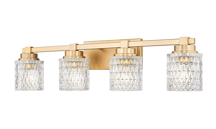 Jacqueline Four Light Vanity in Modern Gold Z-Lite Canada
