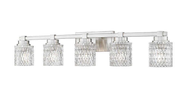 Jacqueline Five Light Vanity in Brushed Nickel Z-Lite Canada