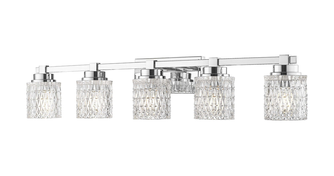 Jacqueline Five Light Vanity in Chrome Z-Lite Canada