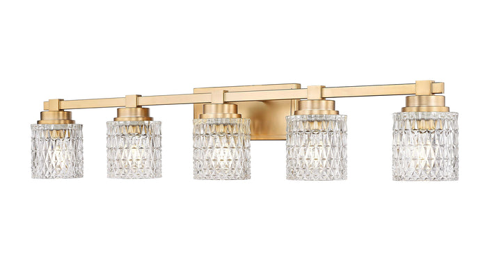 Jacqueline Five Light Vanity in Modern Gold Z-Lite Canada
