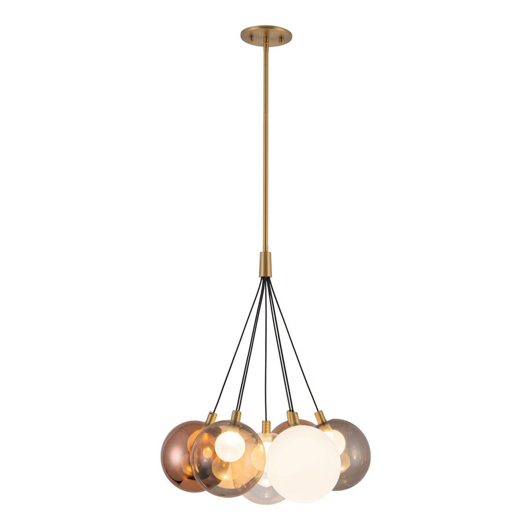 Kuzco Canada - CH3117-BG/MGL - LED Chandelier - Bolla - Brushed Gold/Mixed Glass