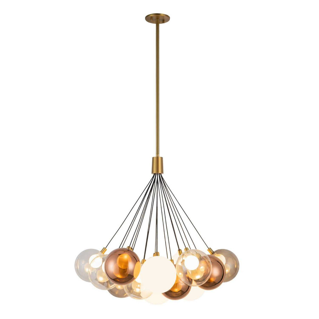 Kuzco Canada - CH3128-BG/MGL - LED Chandelier - Bolla - Brushed Gold/Mixed Glass