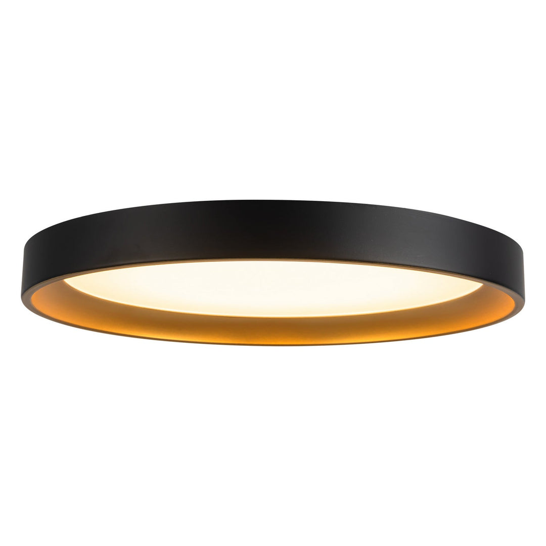 Nix LED Flush Mount in Black/Gold Kuzco Canada