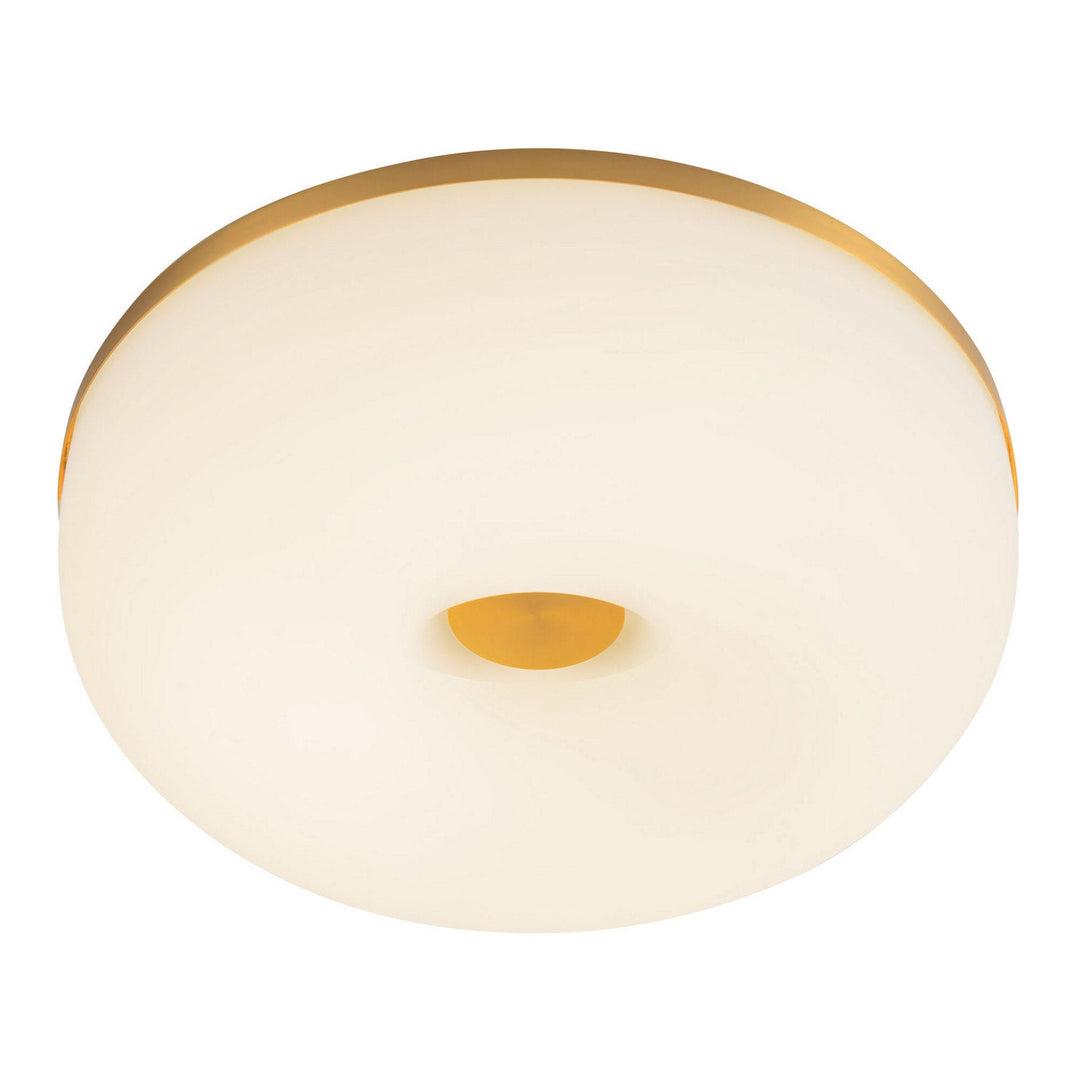 Kuzco Canada - FM69012-BG/OP - LED Flush Mount - Jada - Brushed Gold/Opal Glass
