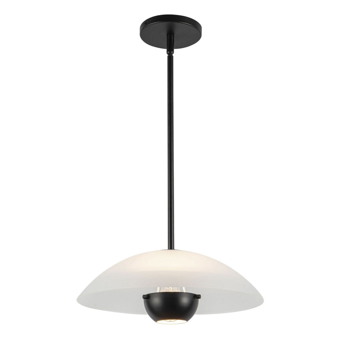 Kuzco Canada - PD11914-OP/BK - One Light Pendant - Umbra - Opal Glass/Black