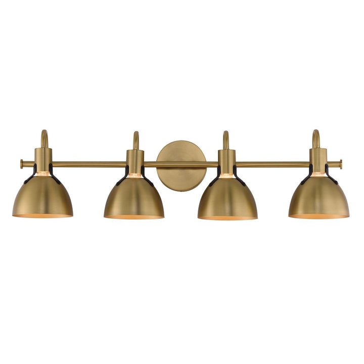 Maxim - 12344SBR - Four Light Wall Sconce - Dusk - Satin Brass