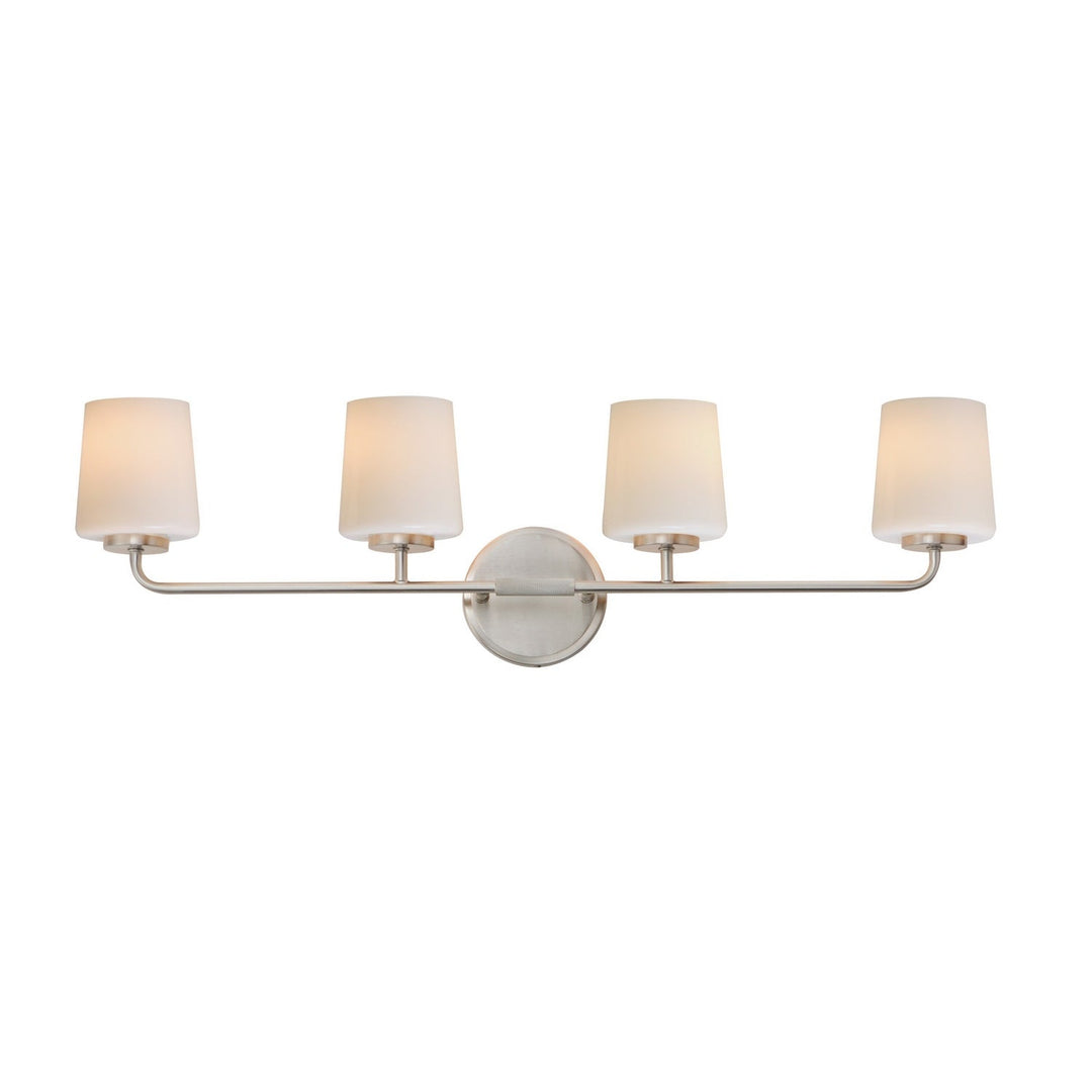 Maxim - 12694WTSN - Four Light Bath Vanity - Durham - Satin Nickel