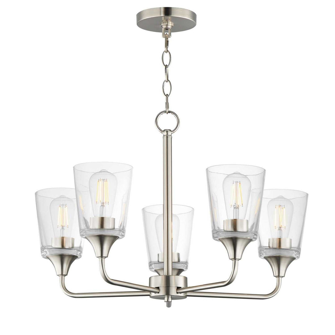 Maxim - 12875CLSN - Five Light Chandelier - Hudson - Satin Nickel