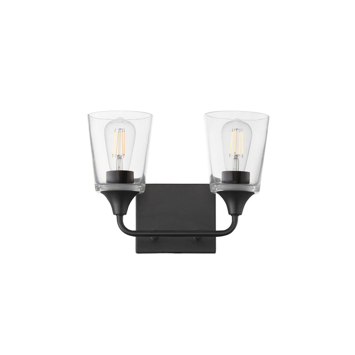 Maxim - 12882CLBK - Two Light Bath Vanity - Hudson - Black